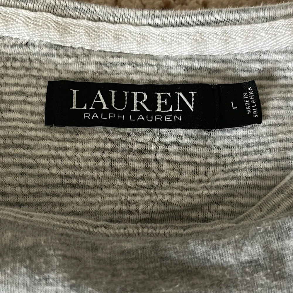 Lauren Ralph Lauren Comfy Gray Long Sleeve Sweatshirt Top **Size L** 🌺🌺 - Picture 4 of 4